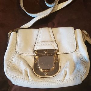 Michael Kors white cross body small purse